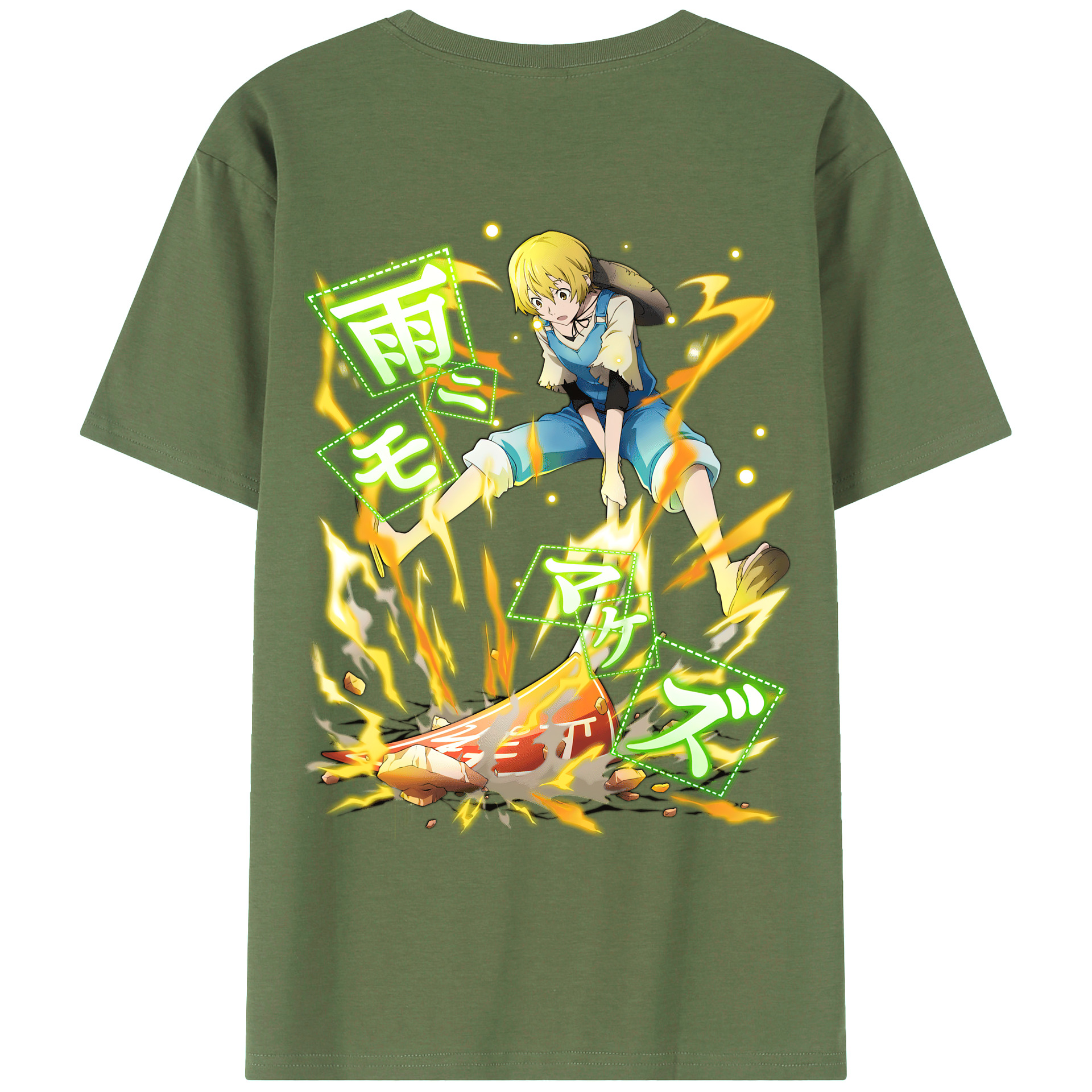 （画像用） 文豪ストレイドッグス Bungo Stray Dogs 綿100％ メンズ半袖Tシャツ（バックプリント） 通気性